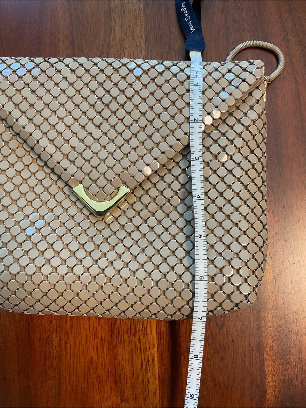 1980s Chainmail Crossbody Aluminum Mesh Shoulder Bag - Picture 12 of 13
